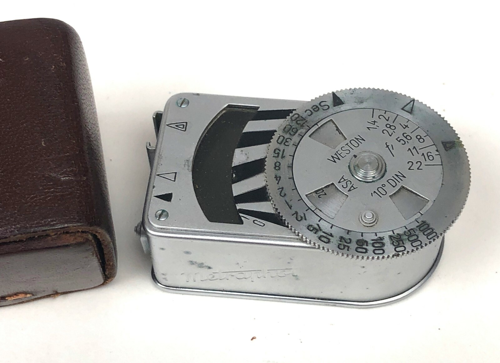 Leica Metraphot Light Meter – Made In Germany /Case-MISSING BOTTOM HOT SHOE MT