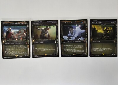 MTG Fallout Showcase 4 Card Lot Foil