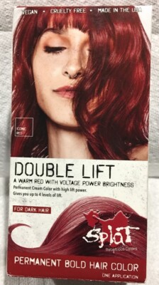 Splat Double Lift Permanent Hair Color, Iconic Red