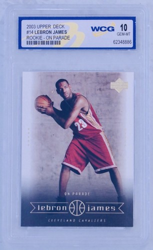 2003 Upper Deck LeBron James Rookie RC Box Set #14 WCG 10