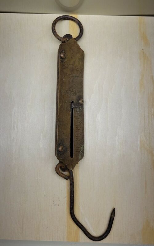 ANTIQUE Chatillon No. 3 1891 24lbs Hanging Scale
