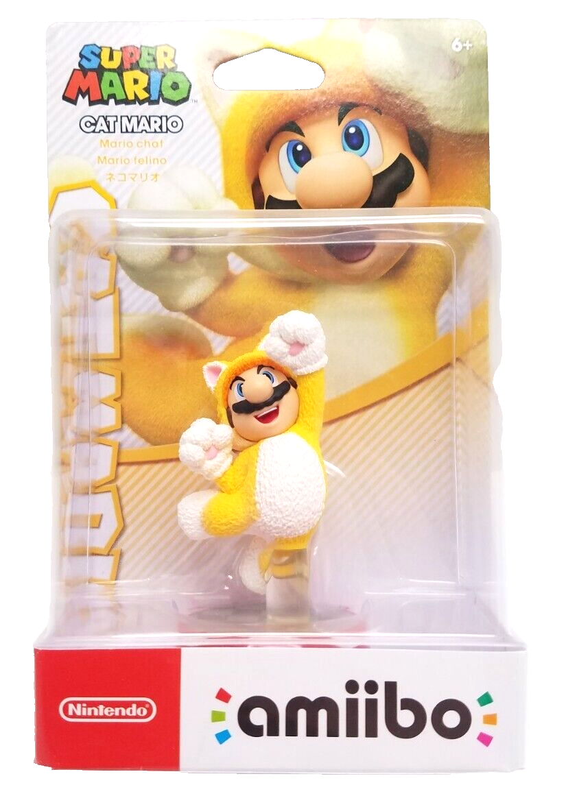 amiibo キャットマリオ キャットピーチ デイジー パイナップルプラント Nintendo amiibo Cat Mario Peach Chat Felino set W/Tracking
