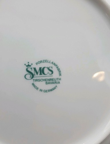 Set of 4 Tirschenreuth Bavaria SMCS Floral Porcelain Plates