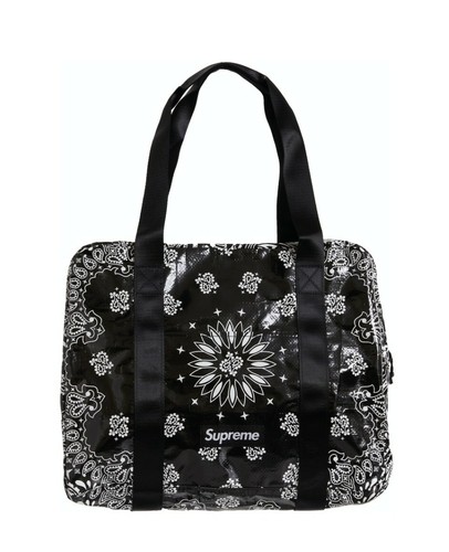 Supreme Bandana Tarp Small Duffle Bag Style: Black | eBay