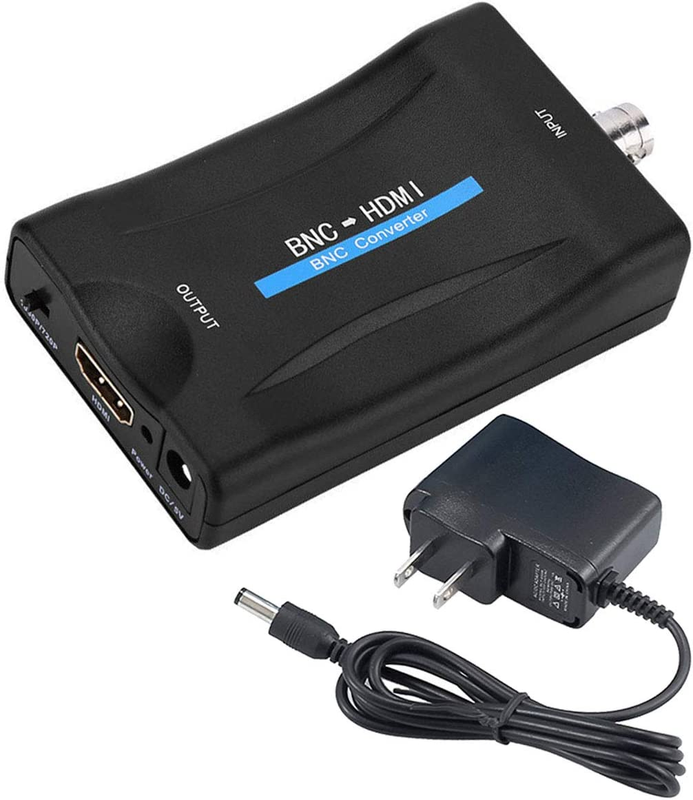 BNC to HDMI Converter Adapter | 1080P Output | Hook Security Camera Dvrs for HD