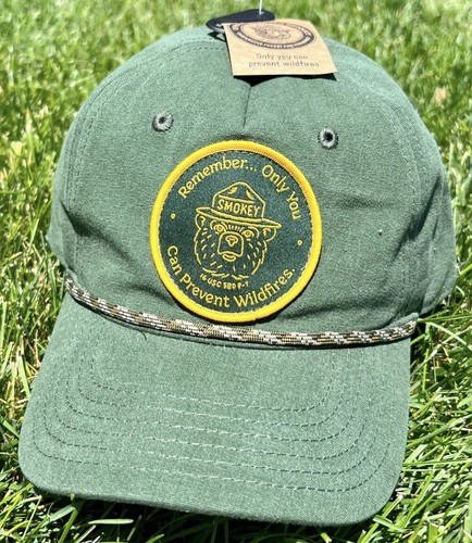 Smokey The Bear Snapback Rope Hat Cap Official Only You Can Prevent Wildfires