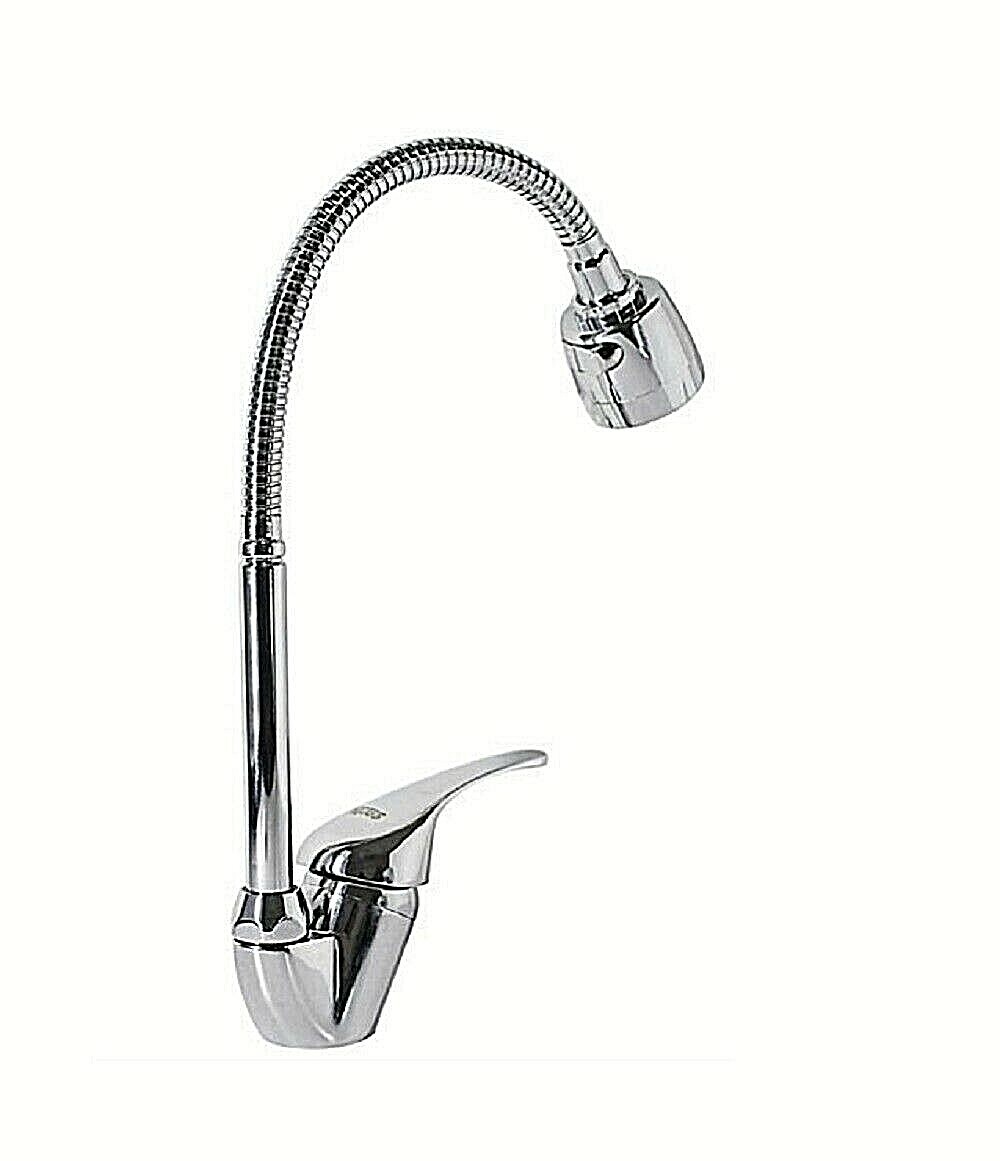 Rubinetto Miscelatore Canna Alta Flessibile con Doccetta Modello Bari 52934 eas
