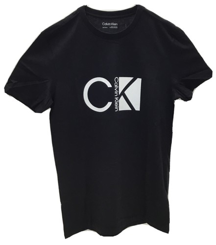 Calvin Klein Men's Smooth Cotton K in Box Logo Graphic T