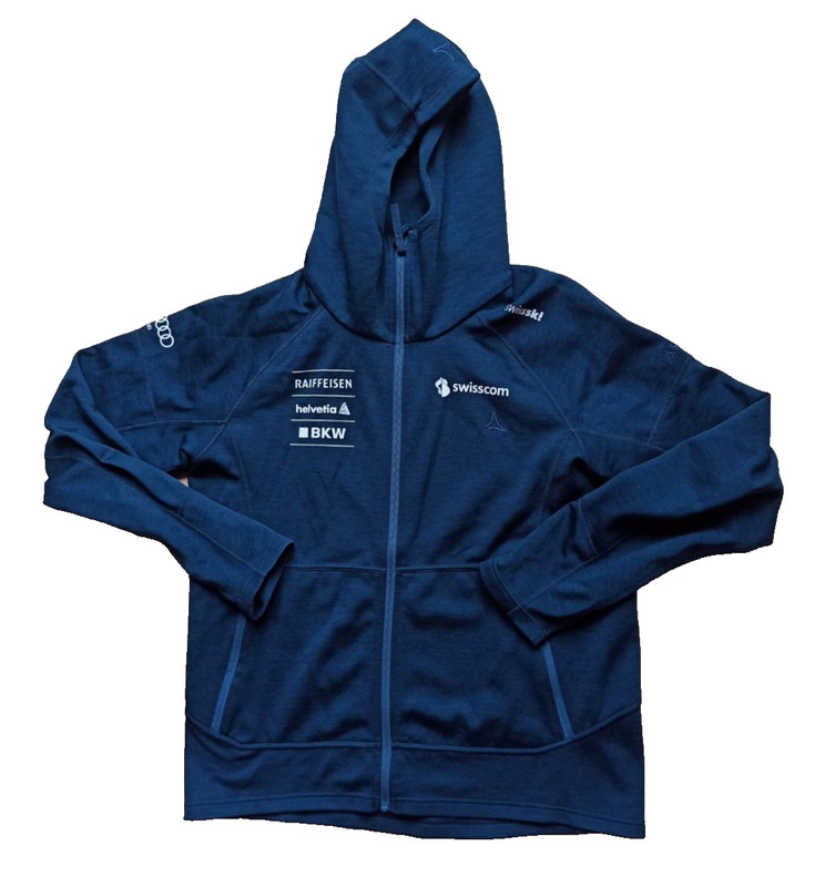 SchÃ¶Ffel Schweiz Team Swisski Athleten Jacke Olympia Training Sponsoren Blau M