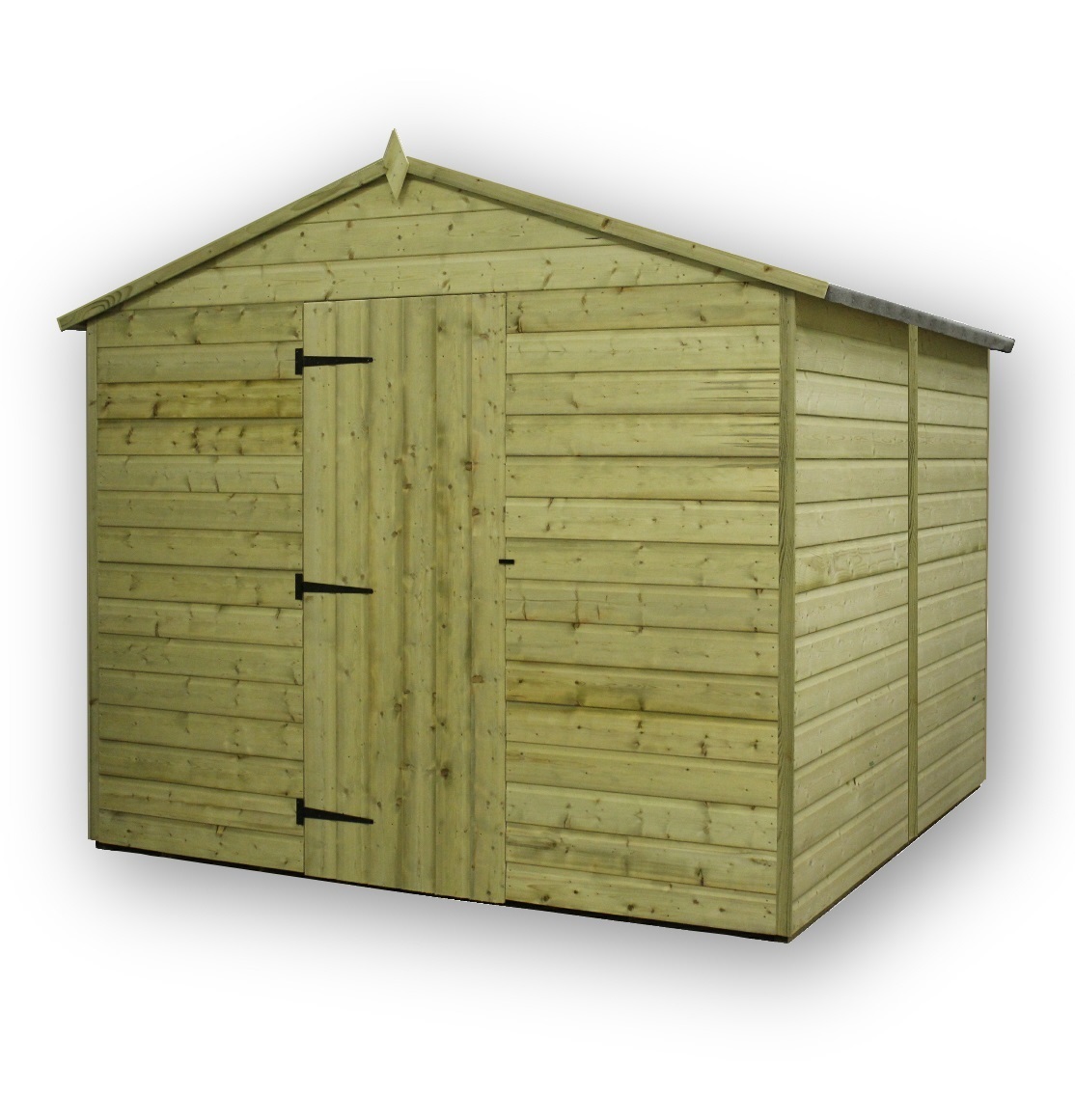 garden shed 8x10 shiplap apex roof tanalised pressure