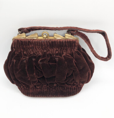 Vintage velvet purse clearance