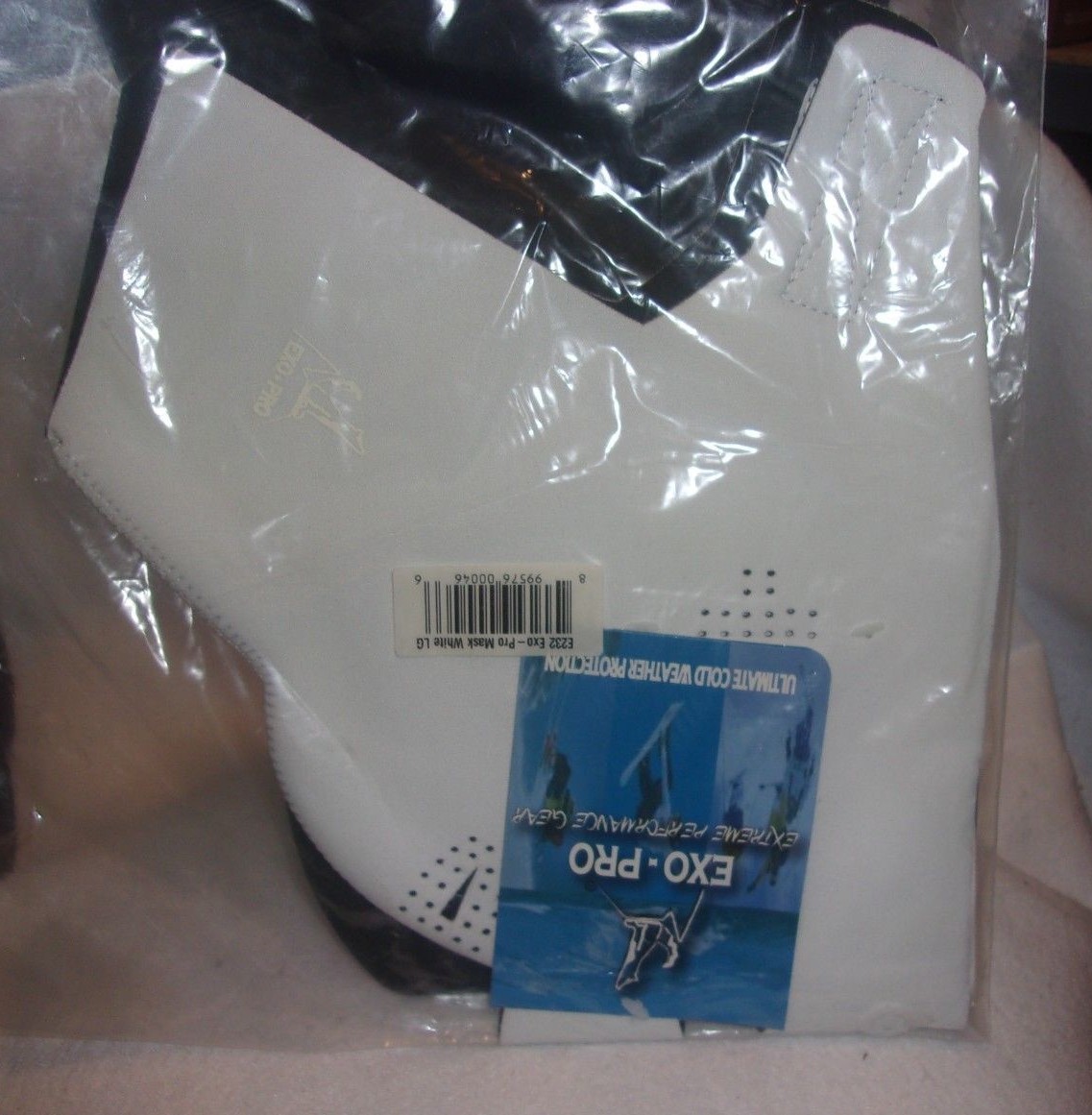 Exo-Pro Extreme Cold Face Mask~E232~White~Large~New With Tags!!