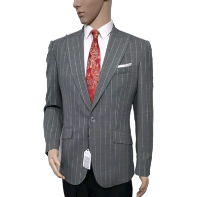 BNWT J.P. Hackett Savile Row Mens Hand Made Slim Fit 2 Piece Suit 40R W34 RP£975