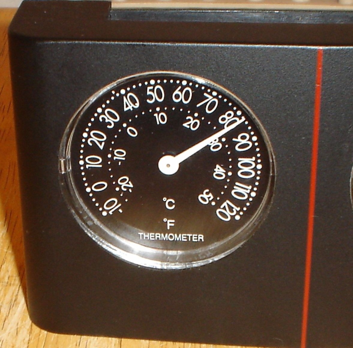 Small Generic Wall or Desk Weather Station Thermometer & Humidity - Works Great