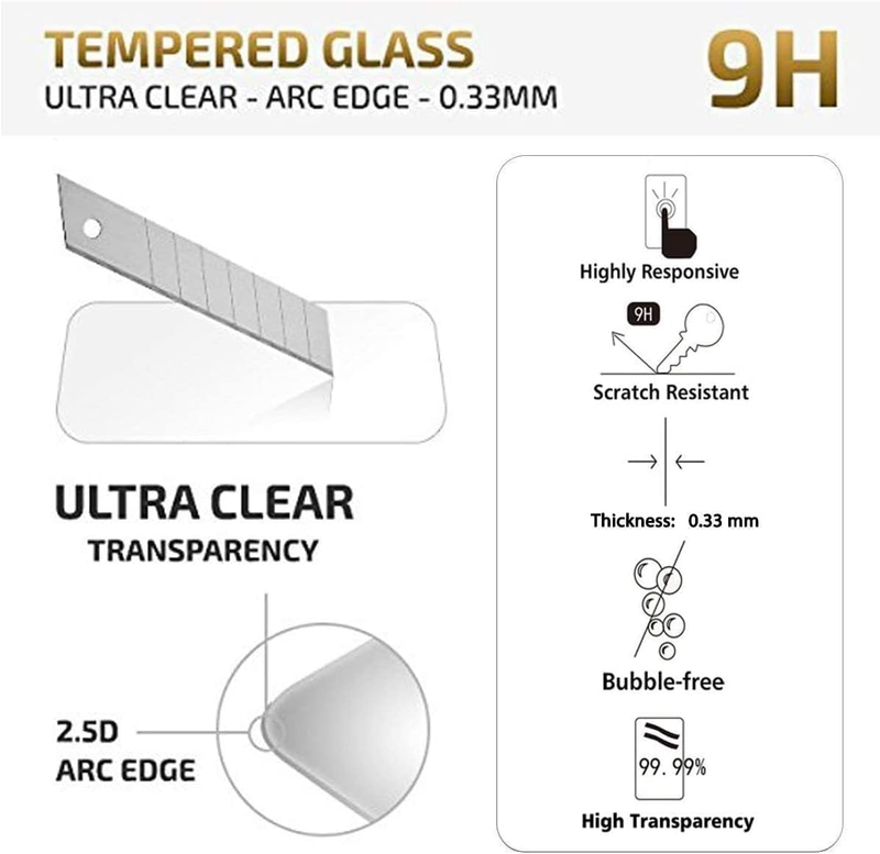 3 Pack Designed for Samsung Galaxy S21 FE 5G Screen Protector Tempered Glass,Cas