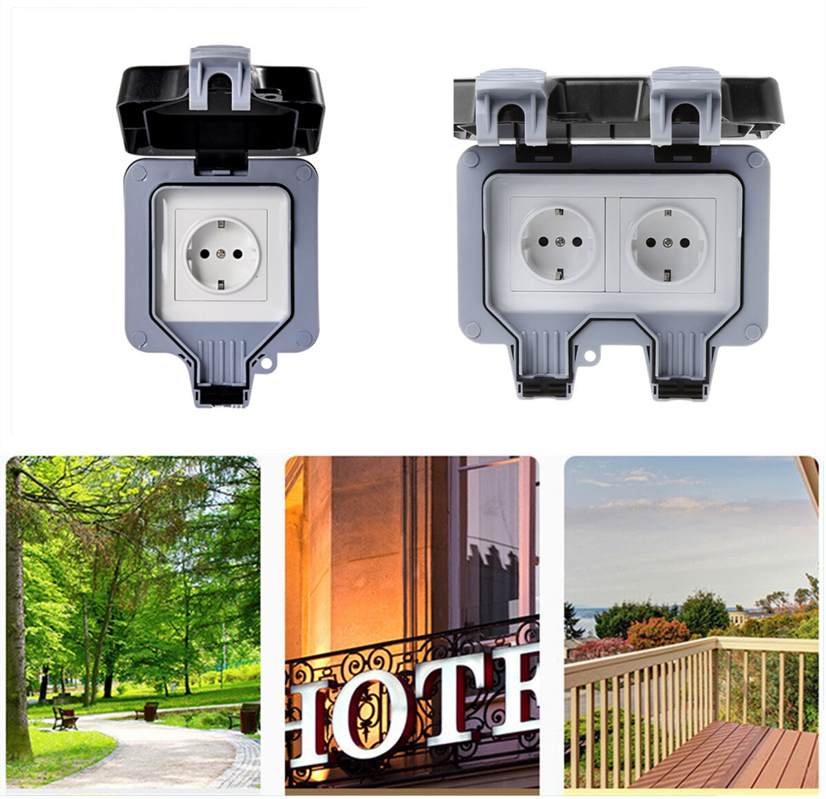IP66 Wandsteckdose Für Den Außenbereich Wasserdicht&staubdicht