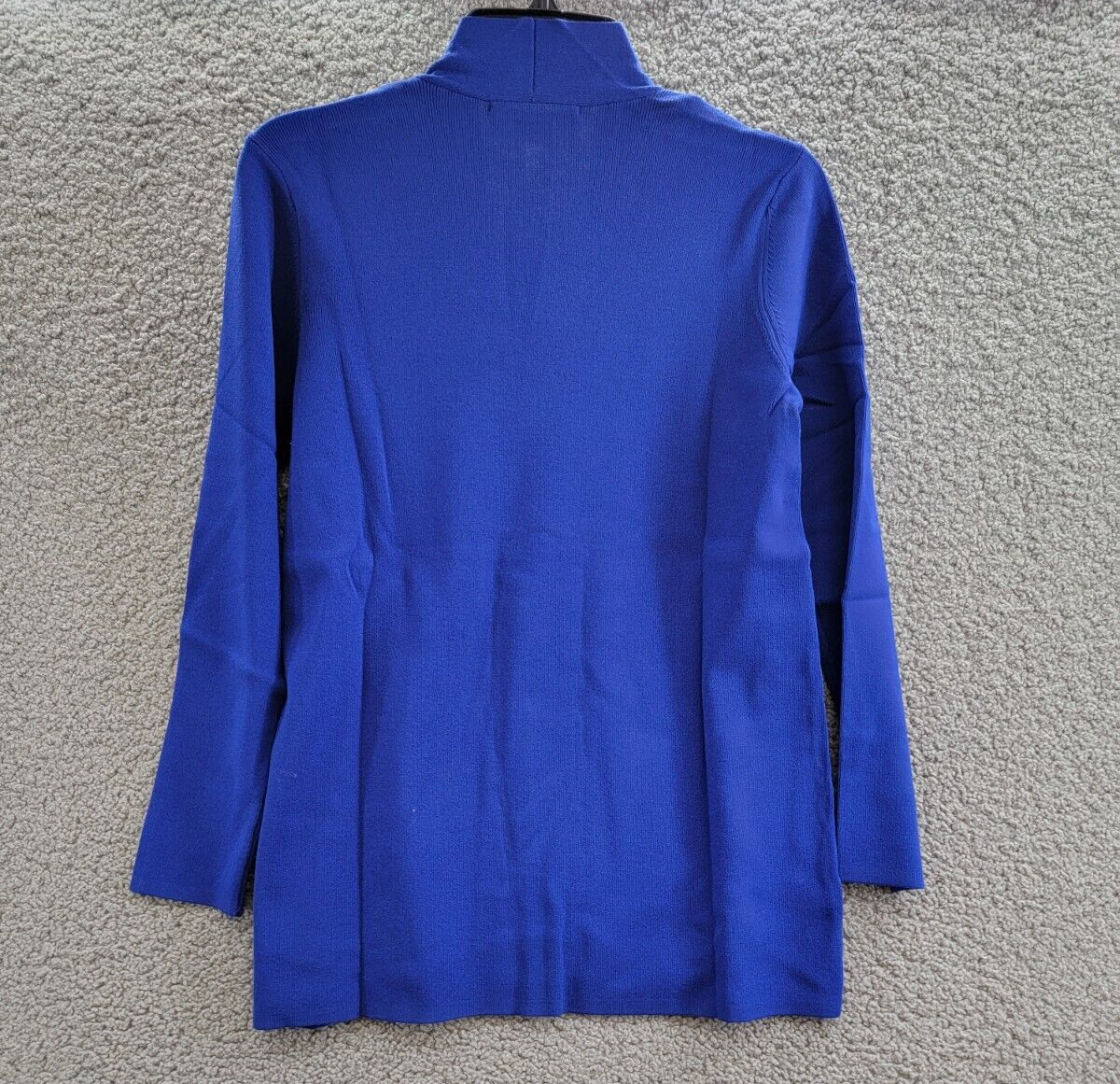 Kasper Open-Front Long-Sleeve Sweater Women's XS Royal Signature Solid - Picture 12 of 16