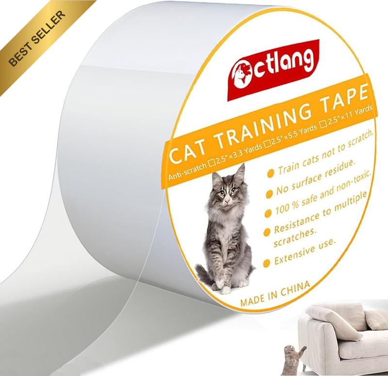 Anti-Scratch Cat Training Tape,  4 Inches Cat Sofa Scratch Guard,Anti Scratching