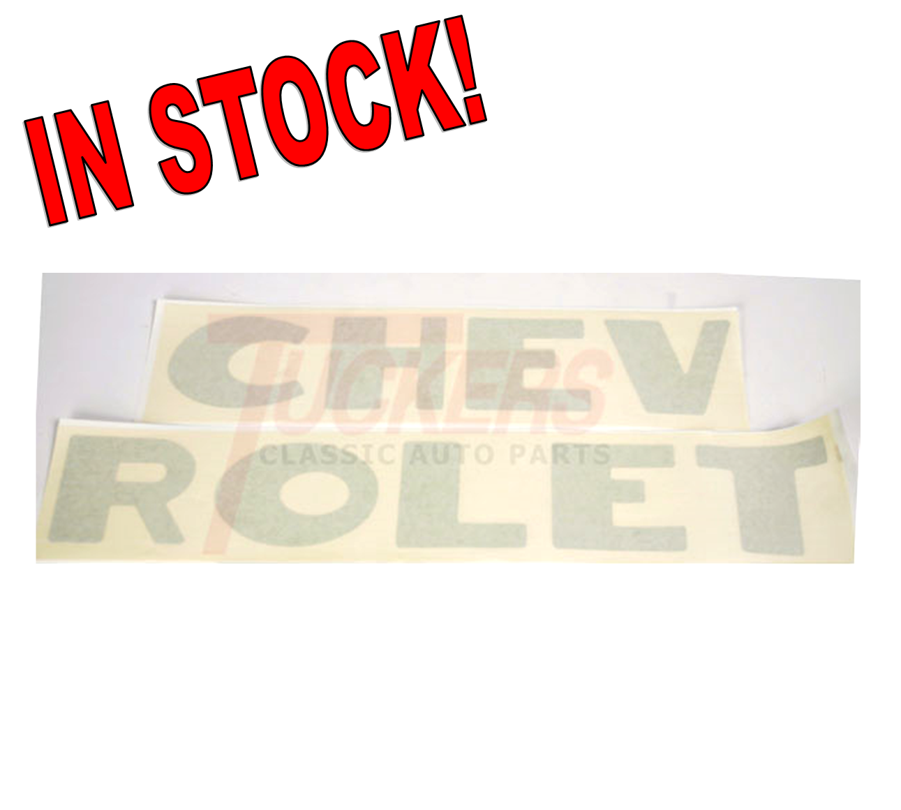 シボレー3100 1947-55 1ST TRUCK リアウィンドウシール 1947-1953 Chevrolet Stepside Tailgate Decals Chrome 3100