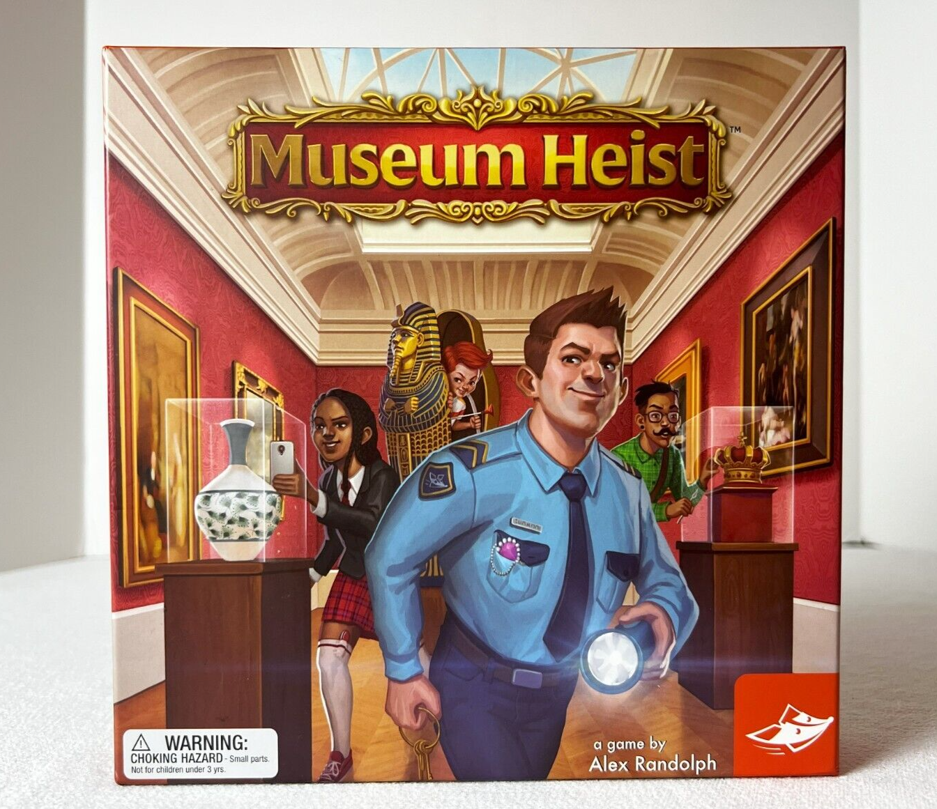 MUSEUM HEIST: A game by Alex Rudolph, 2016 FoxMind Games, wood pieces - COMPLETE