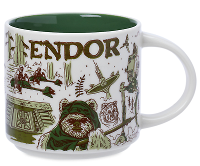 New Starbucks Disney Star Wars Endor Been There 14oz Ceramic Mug