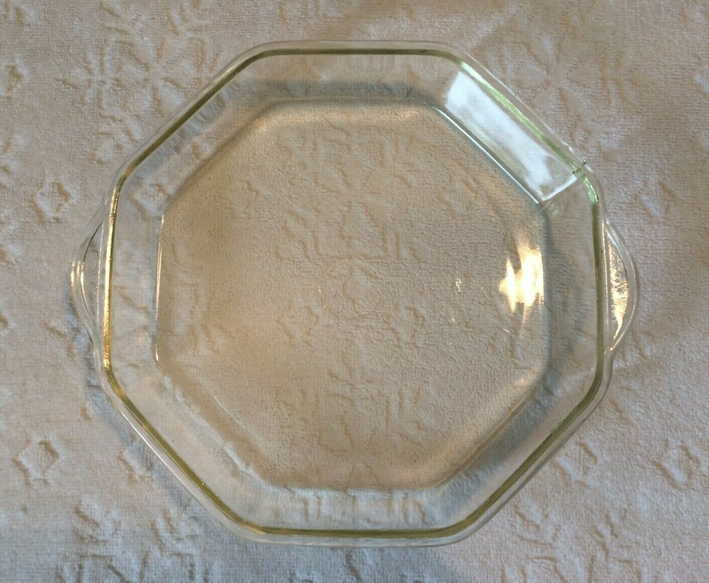 Vintage JAJ-PYREX England 1950s Crystal-Clear Octagonal Vintage JAJ-PYREX England 1950s Crystal-Clear Octagonal