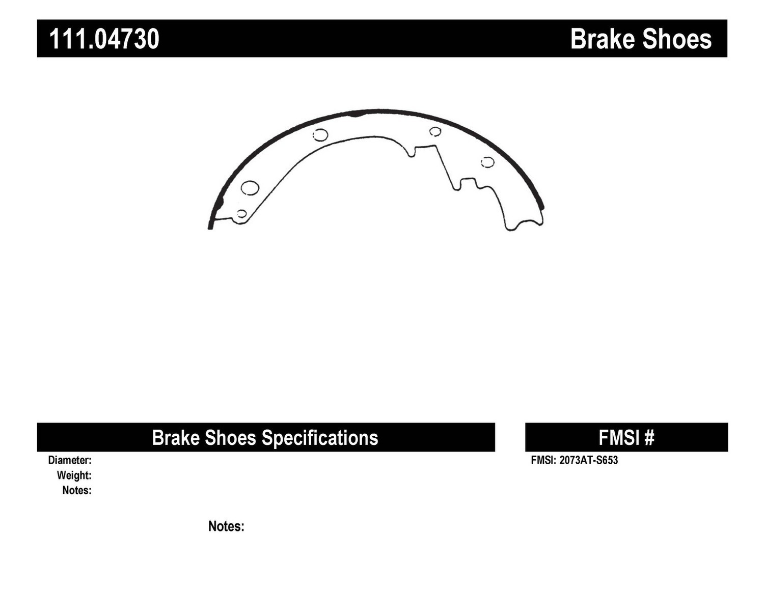 Fmsi Brake Shoe Chart