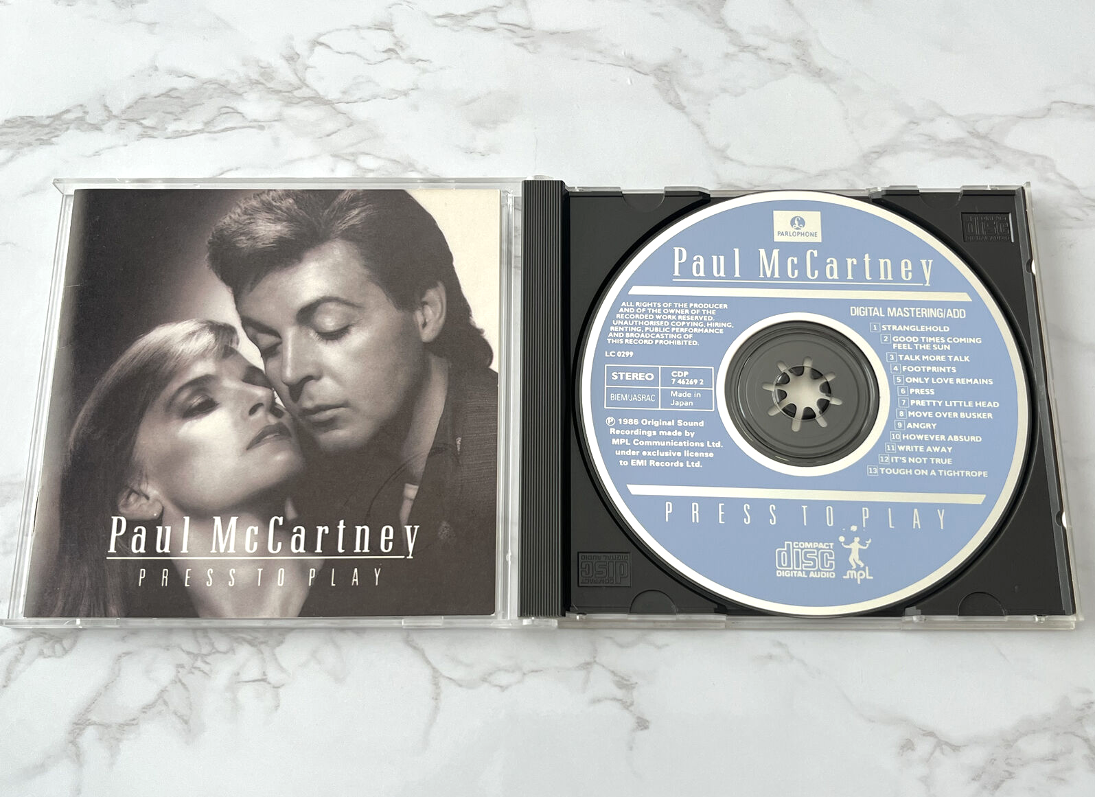 Paul McCartney Press To Play CD TARGET ERA! JAPAN Capitol