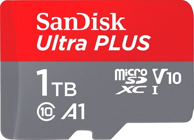 SanDisk Ultra 1TB Micro SD MicroSDXC Class 10 UHS-I A1 Memory Card