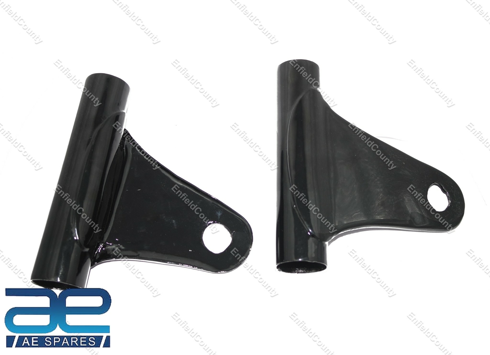 For Kawasaki KH 250 Headlight Bracket Mount Fork Shrouds Pair Steel Black 