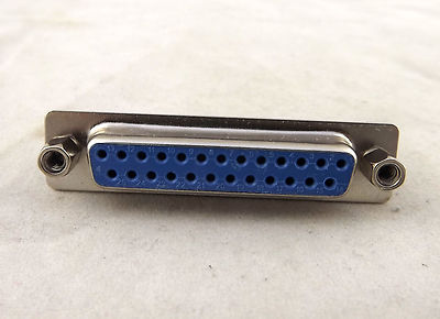D-SUB DB25 25 Pin Female DIP PCB Solder Connector Adapter DP25 2 Rows Lock Screw