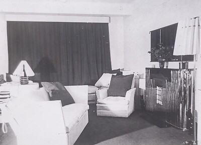 English Drawing Room in Berkeley Court, Magic Lantern Glass Slide
