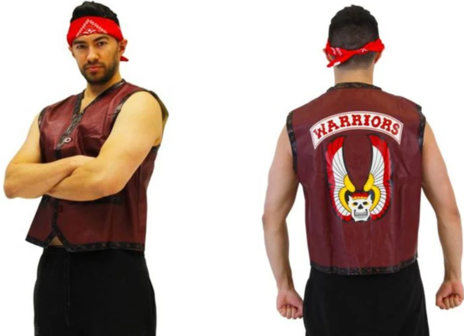 The Warriors Genuine Leather Vest Movie Costume Halloween