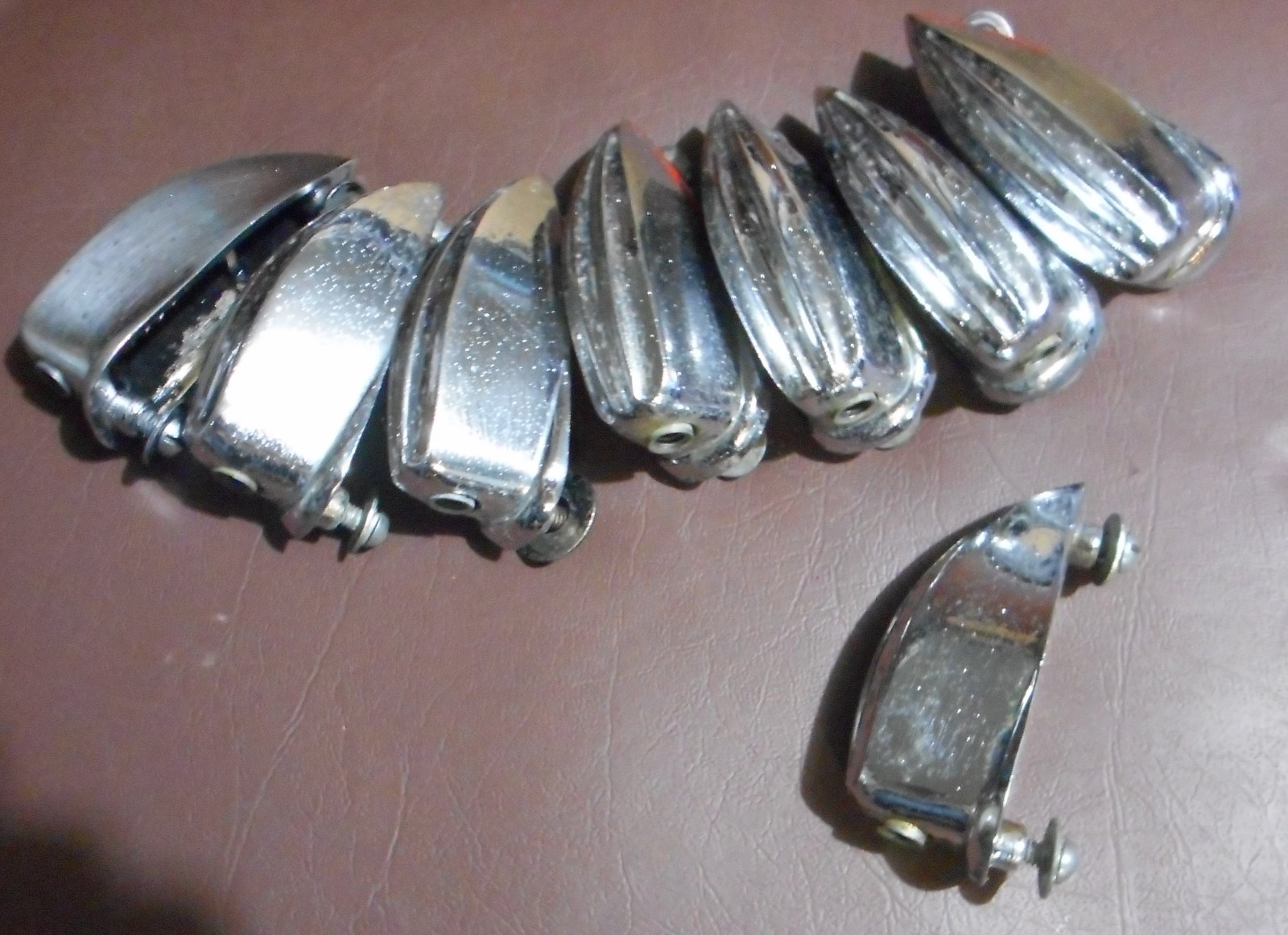 Vintage Japanese Drum Lug Set of 10 with mounting screws