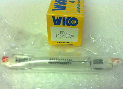 NEW WIKO FCB-5 125V 600W AV/PHOTO LAMP - WiKO Photo Lamp / Bulb New In Box