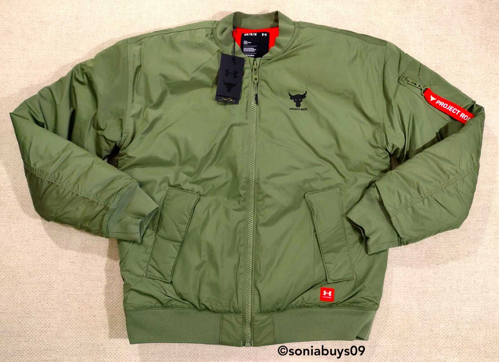 Under Armour Project Rock Insulated Bomber Jacket, 1374425