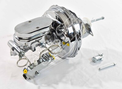 1964-1972 Chevelle 9'' power brake booster master GM A body Chrome disc drum pro