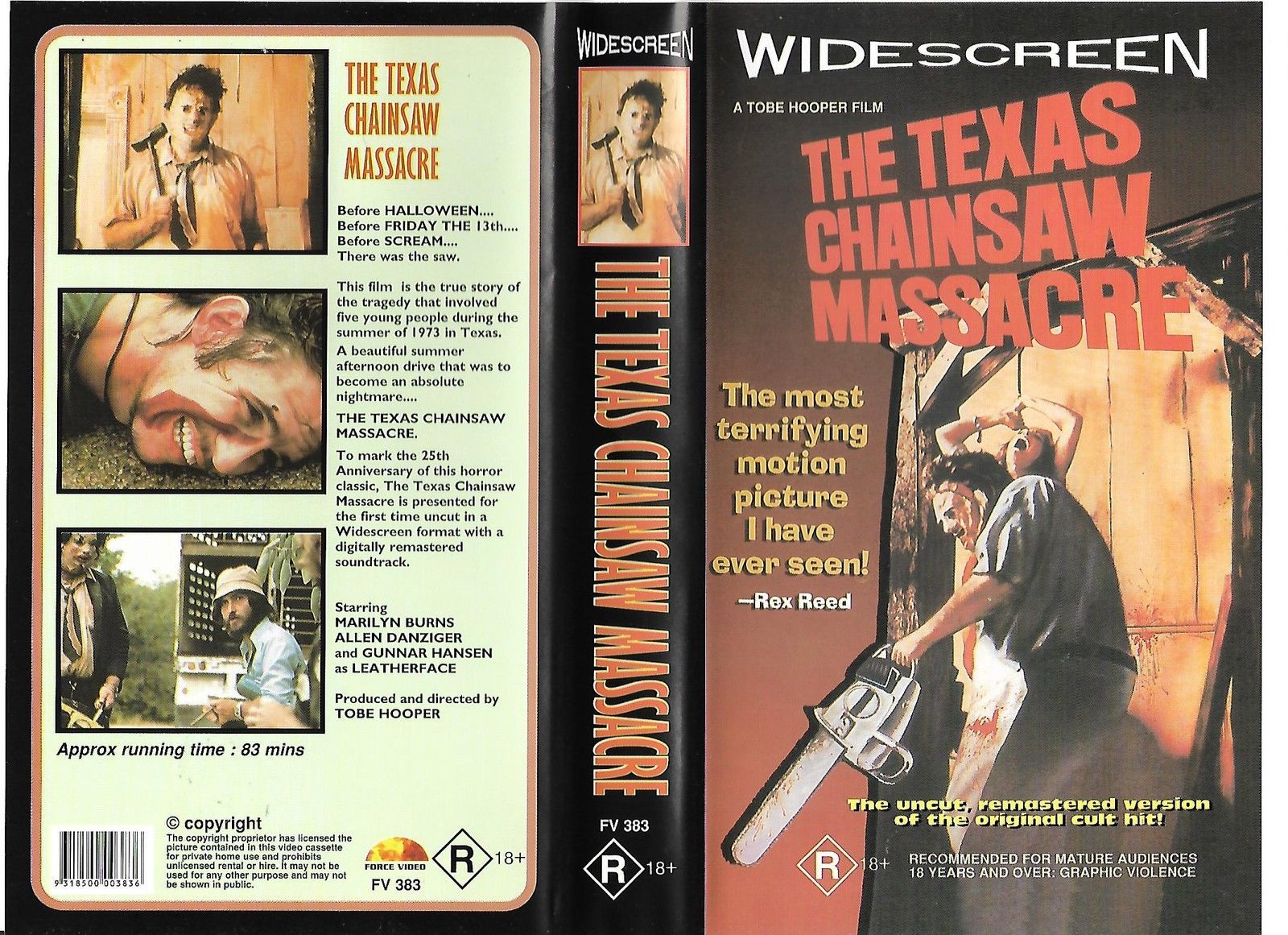 Horror R18+ Rated VHS Tapes