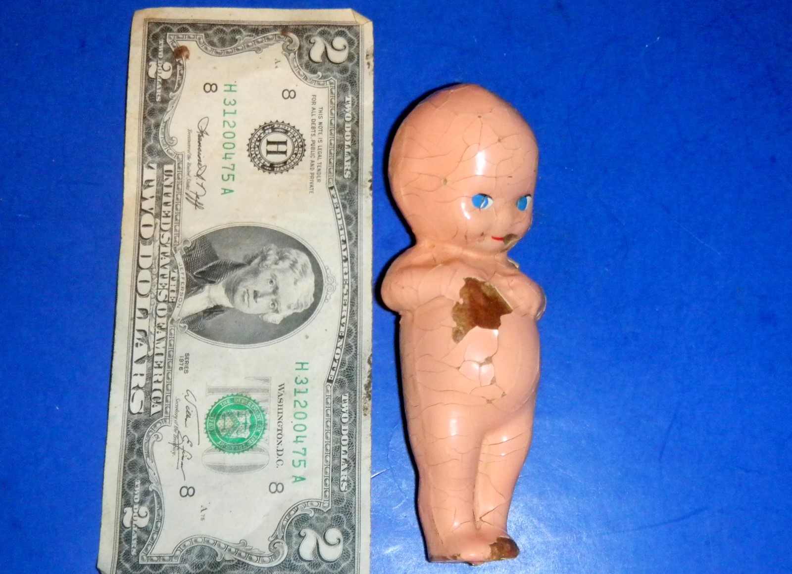 Very Old Kewpie Doll - 4 1/2