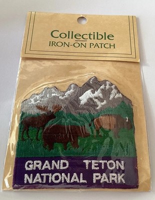 Grand Teton National Park Wyoming Woven Cloth Patch  (2) Badge New
