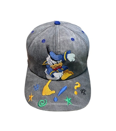 【ADERERROR】 Donald Duck cap 01★ Vintage Walt Disney World Angry Donald Duck Snapback Goofy's