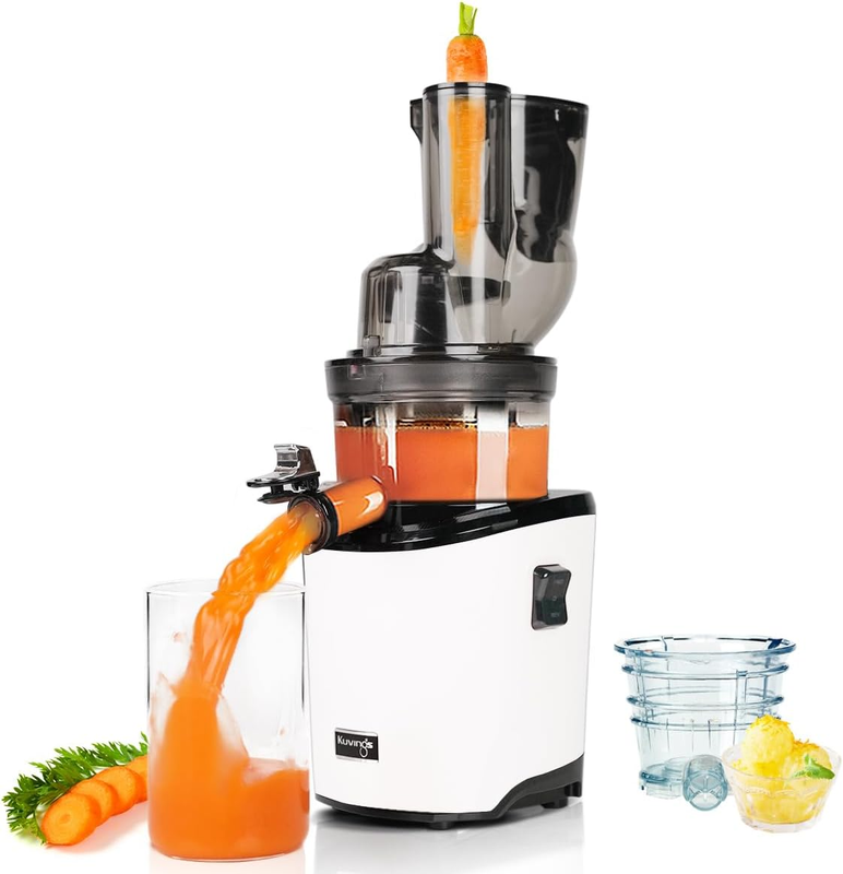Whole Slow Juicer REVO830W Cold Press Masticating Juicer Machine | Extra Wide 88
