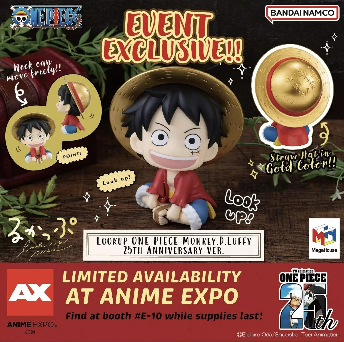Anime Expo AX 2024 ONE PIECE MONKEY.D.LUFFY 25TH ANNIVERSARY