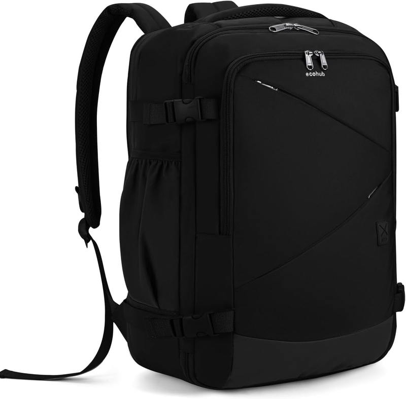 Travel Backpack for Men Women, Expandable Large Carry On Backpacks Essentials wi