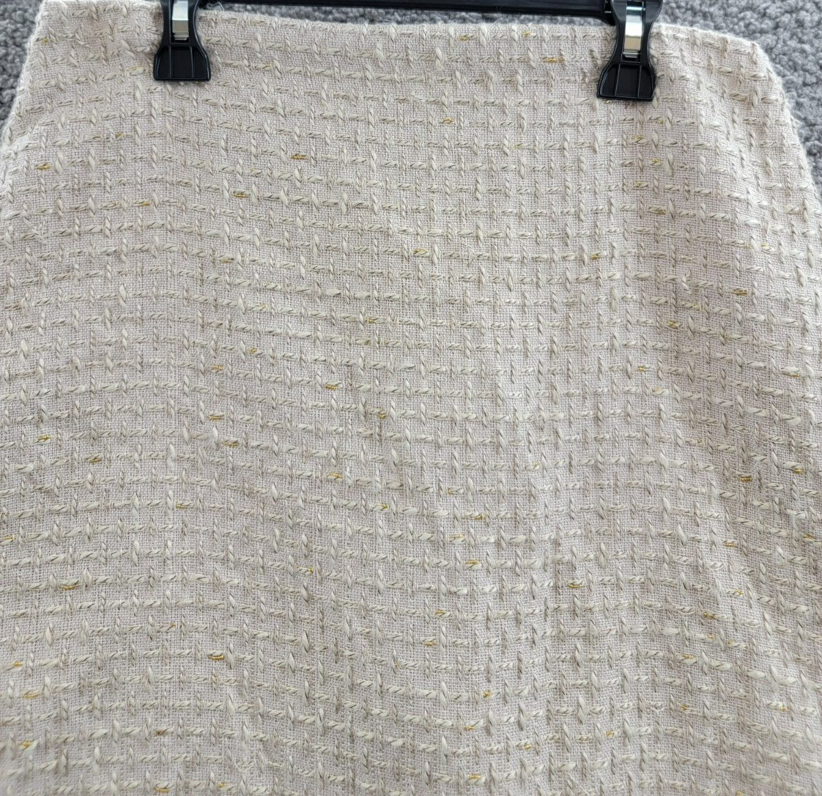 Calvin Klein Petite Tonal Tweed Pencil Skirt Women's 4P Nomad Multi Back Zip - Picture 3 of 16