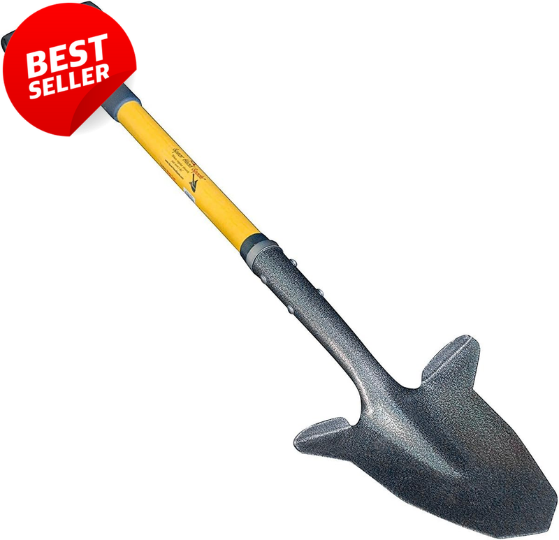 40 Inch Garden Spade Shovel Fiberglass Handle Beveled Blade D Grip - US