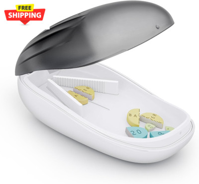 Pill Cutter for Small Pills in Half, Effortless Pill Splitter, Pill Cutter Split