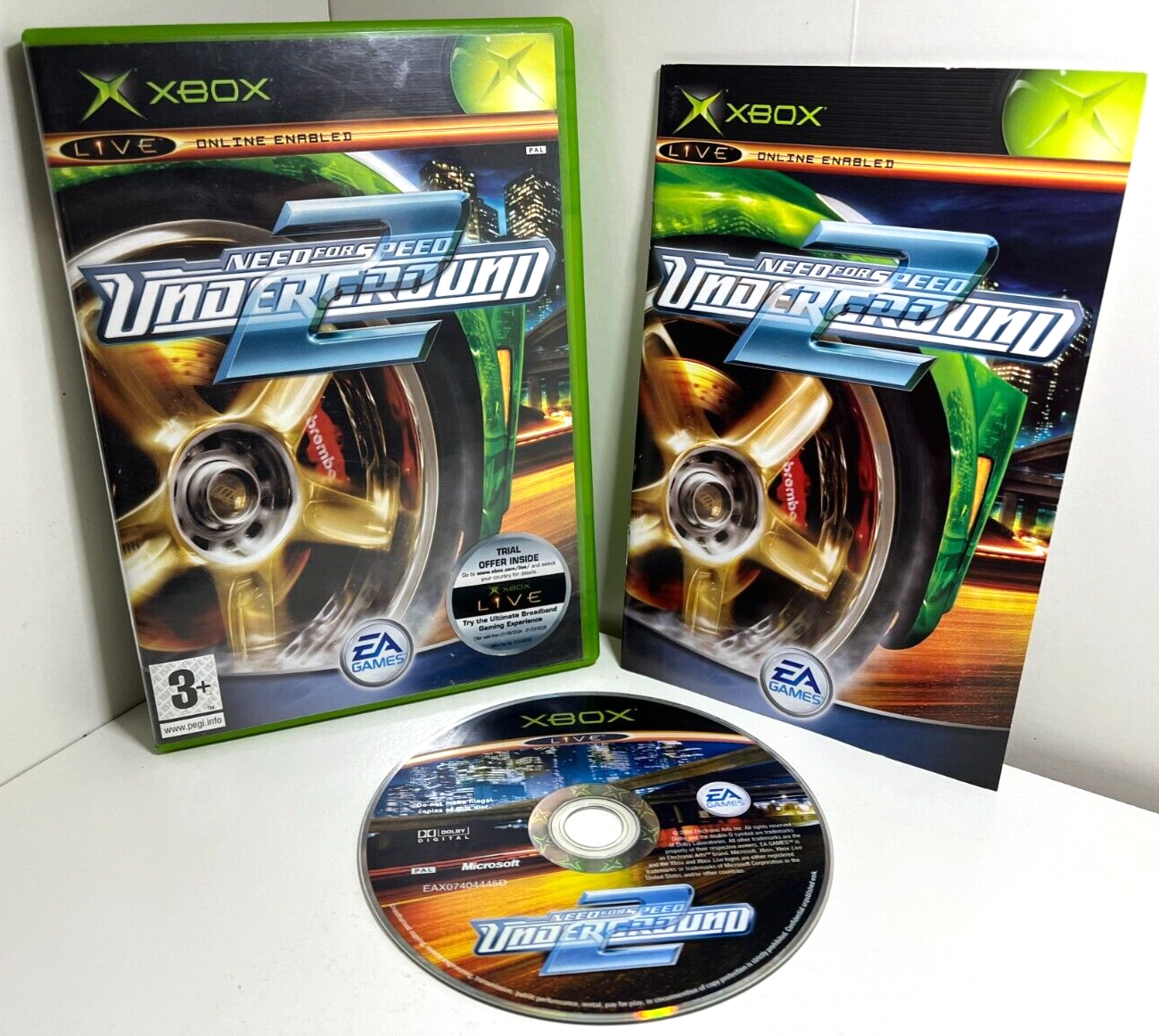 NEAR MINT (XBOX) Need For Speed Underground 2 - Same Day