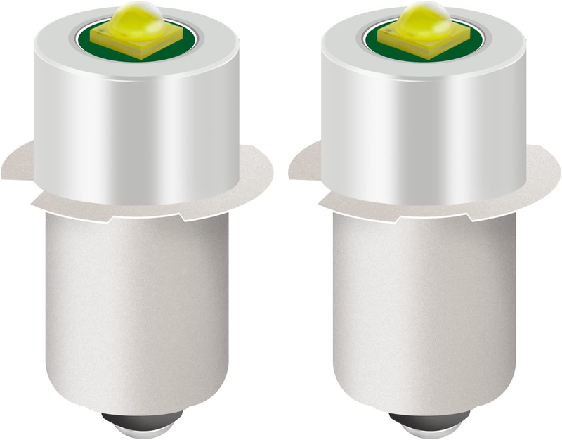 2 Pack LED Flashlight Replacement Bulb With 18V 12V 19.2V 6 24 Volt And 3W 247LM