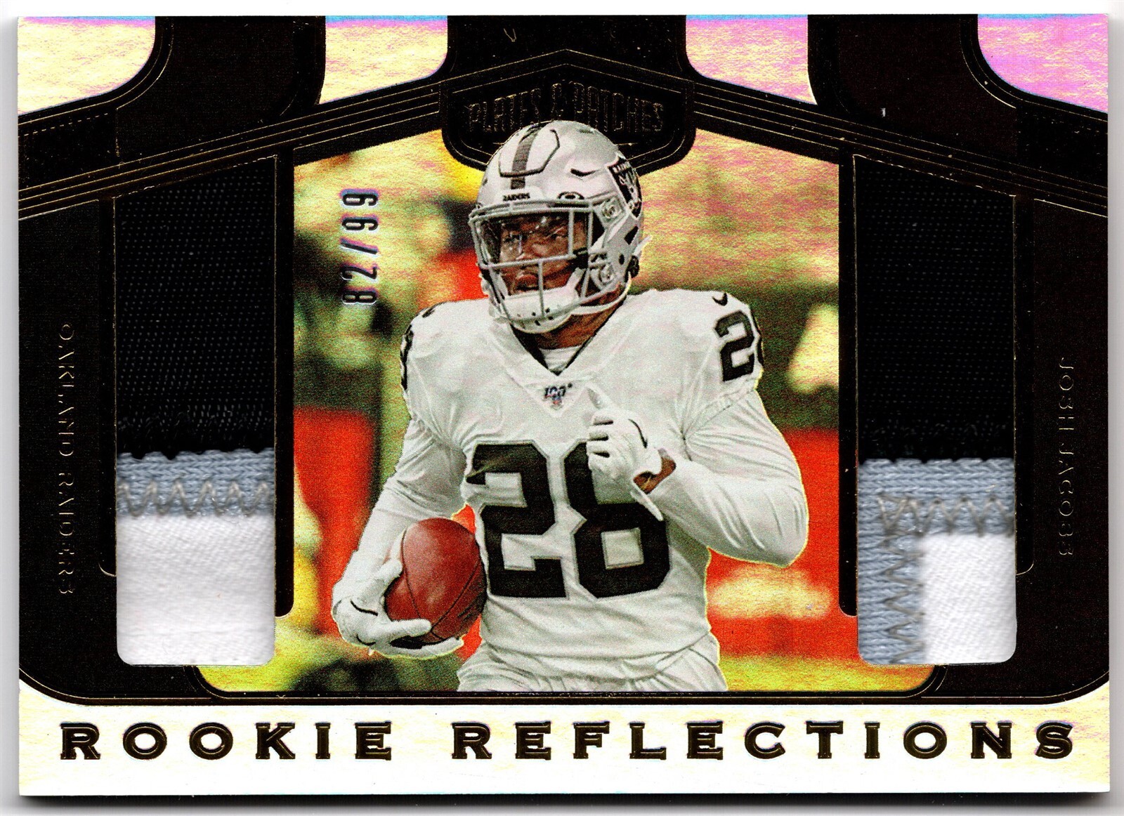 PANINI NFLカード DONRUSS ELITE JOSH JACOBS OAKLAND RAIDERS 68/75 #TC-JJ1 送料無料 中古 IT1 PANINI NFLカード DONRUSS ELITE JOSH JACOBS OAKLAND RAIDERS